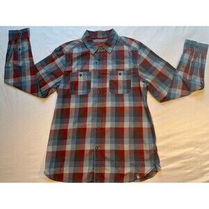 The North Face Mens Plaid M Button Down Long Sleeve Shirt Hiking Camp